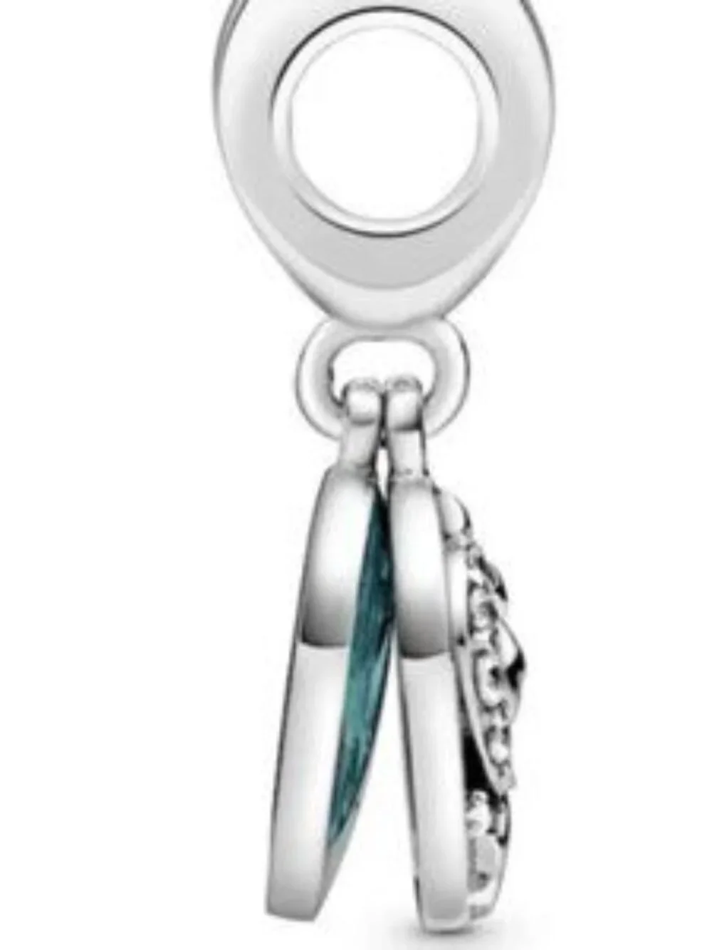 Pandora Stork & Twinkling Stars Enamel Charm Sterling Silver